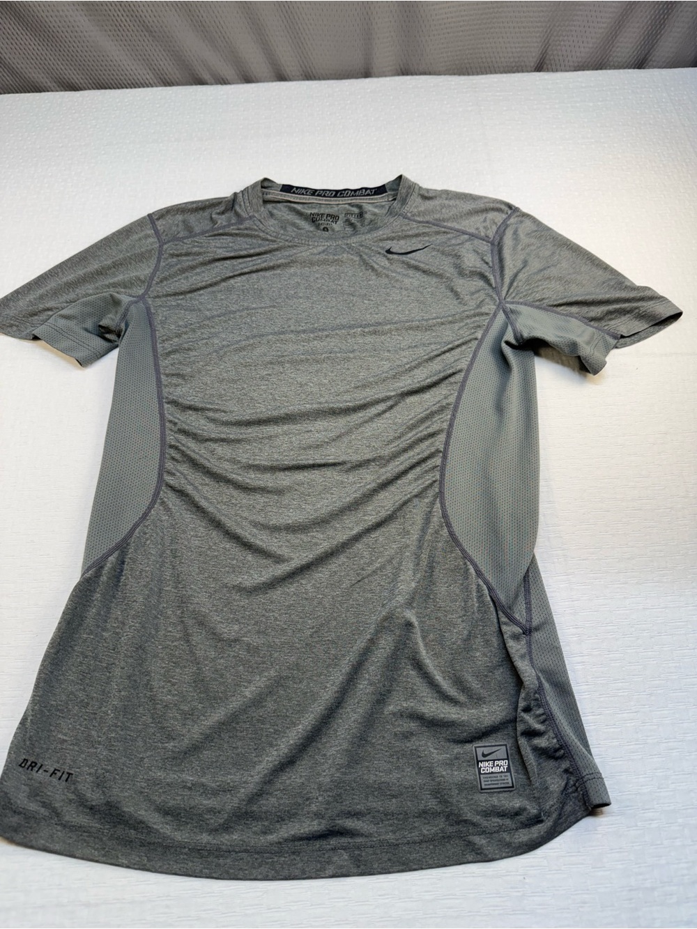 Nike Pro Combat Dry FitGray and Black Performance Top